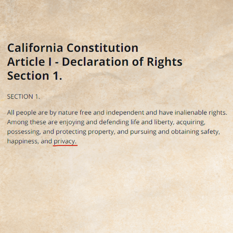 article 1 section 1 of the california constitution